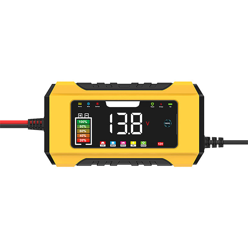 12V 6A Smart Car Battery Charger with LCD Display