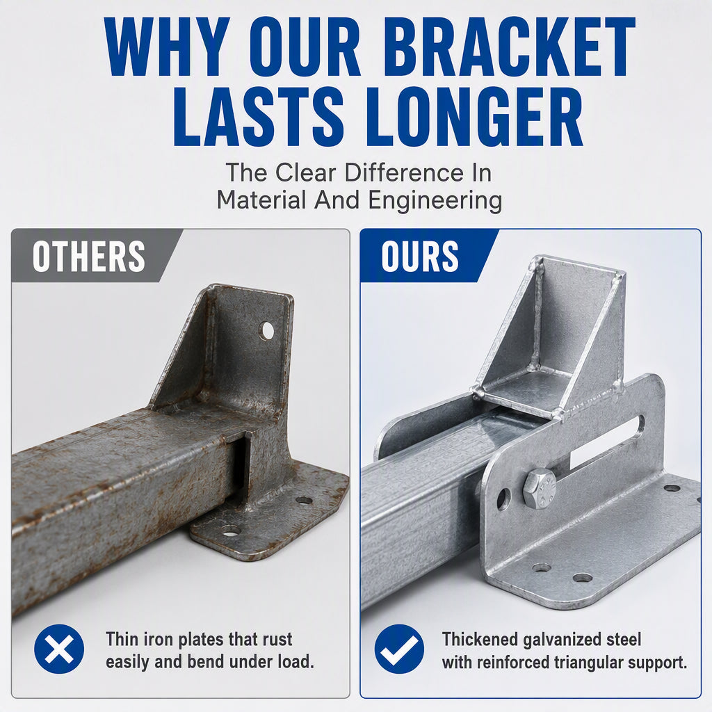 Heavy-Duty Tricycle Cargo Bed Extension Bracket
