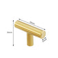 Modern Stainless Steel T-Bar Cabinet Handles