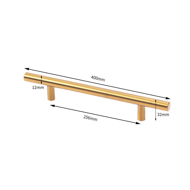 Modern Stainless Steel T-Bar Cabinet Handles