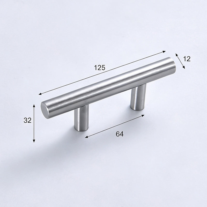 Modern Stainless Steel T-Bar Cabinet Handles
