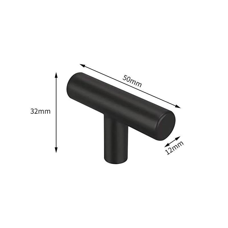 Modern Stainless Steel T-Bar Cabinet Handles