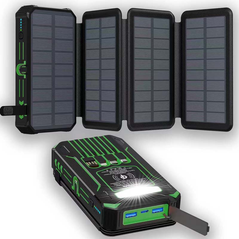 20000mAh Solar Power Bank With LED Flashlight