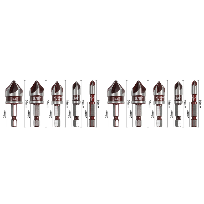 5PCS or 3PCS Countersink Drill Bit Set for Woodworking
