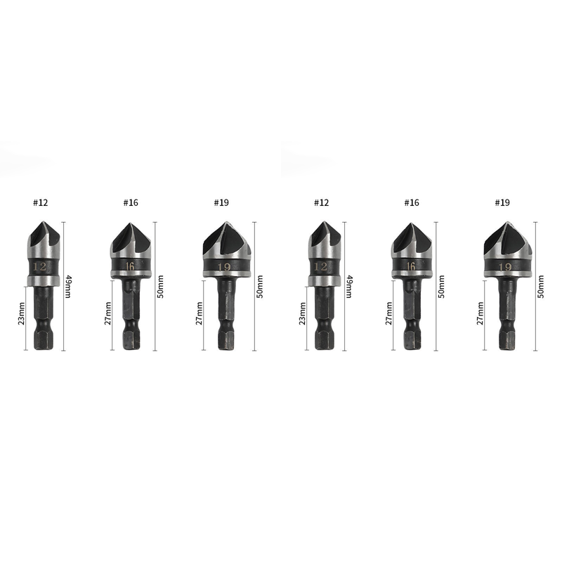 5PCS or 3PCS Countersink Drill Bit Set for Woodworking