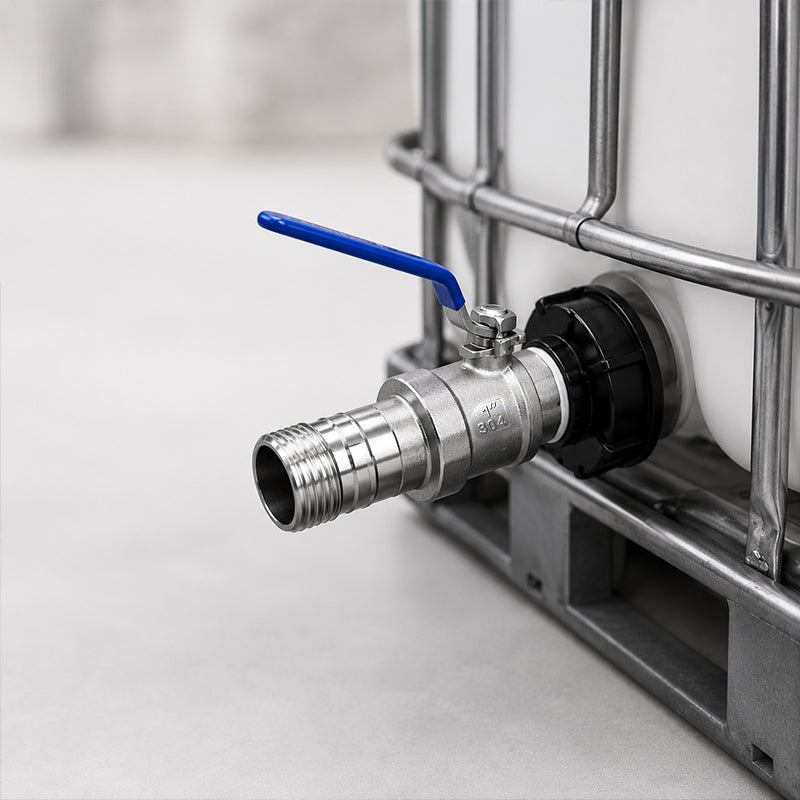 Stainless Steel IBC Tote Tank Ball Valve Adapter