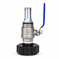 Stainless Steel IBC Tote Tank Ball Valve Adapter