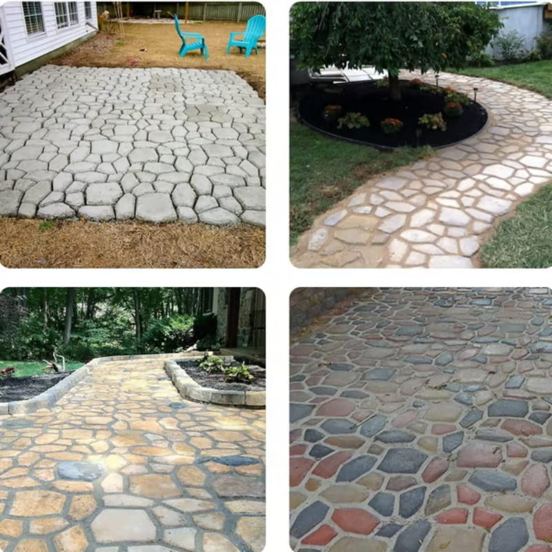 Creative DIY Patio Paving Mold