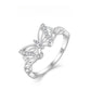 Refined Delicate Butterfly Accent Ring