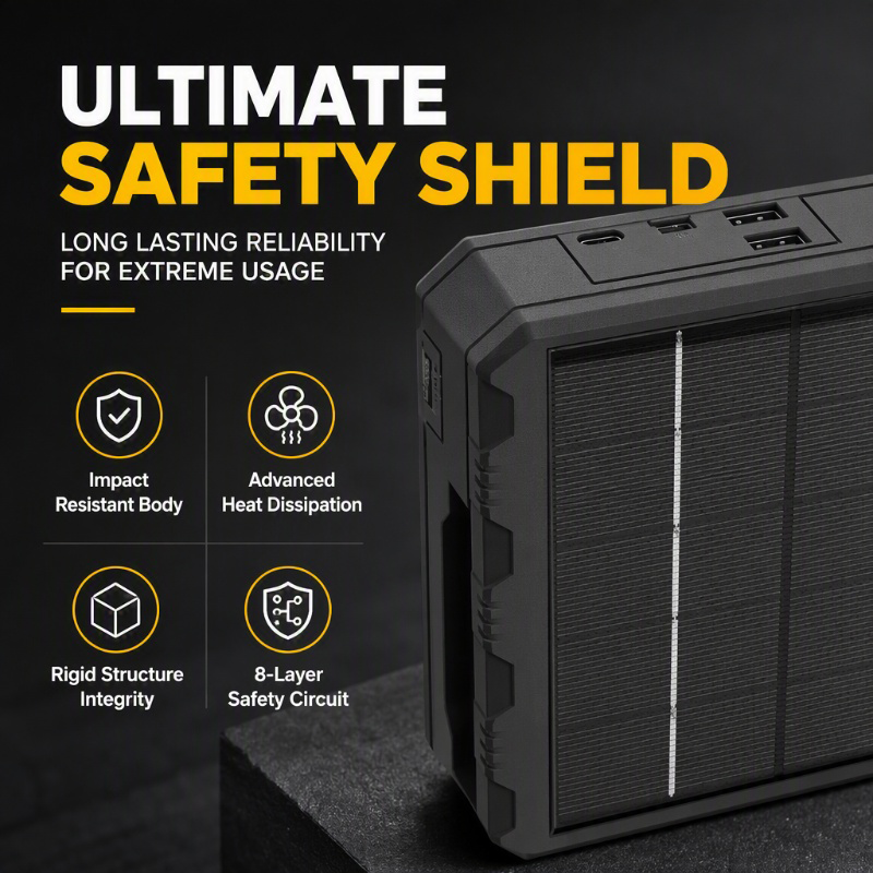 4-Slot Solar Lithium Battery Charger
