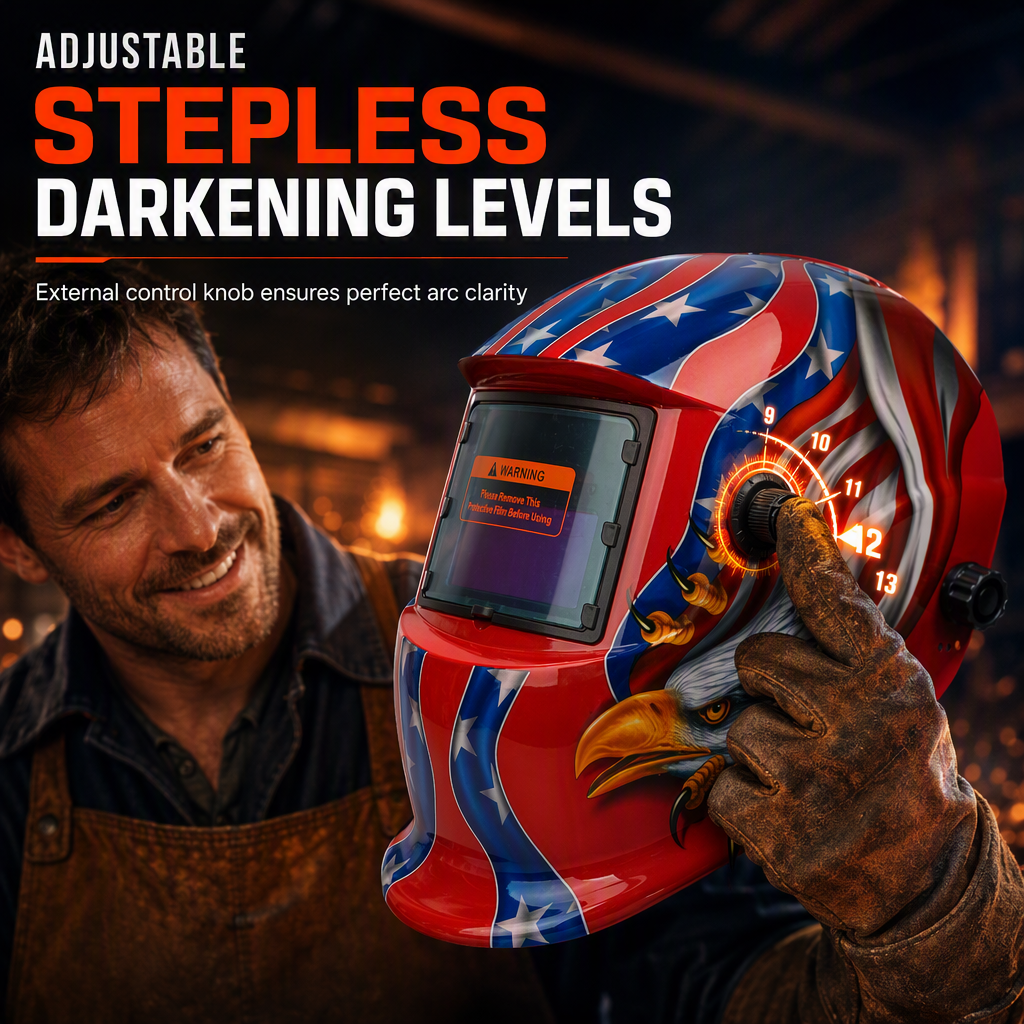 ⚡ LIMITED‑TIME 50% OFF! ✨ Auto‑Darkening Welding Helmet – Solar‑Powered, Adjustable Shade, Eye‑Safe ✨