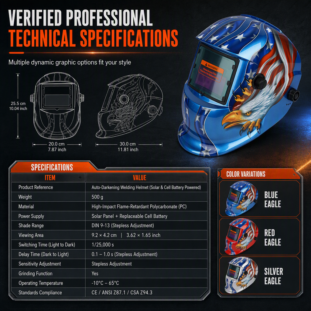 ⚡ LIMITED‑TIME 50% OFF! ✨ Auto‑Darkening Welding Helmet – Solar‑Powered, Adjustable Shade, Eye‑Safe ✨