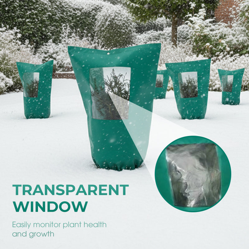 Freeze Protection Winter Plant Cover with Zipper & Drawsting
