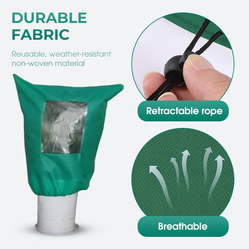 Freeze Protection Winter Plant Cover with Zipper & Drawsting