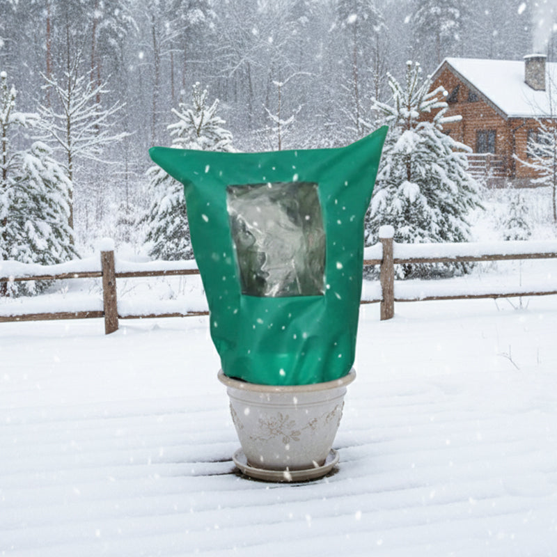 Freeze Protection Winter Plant Cover with Zipper & Drawsting