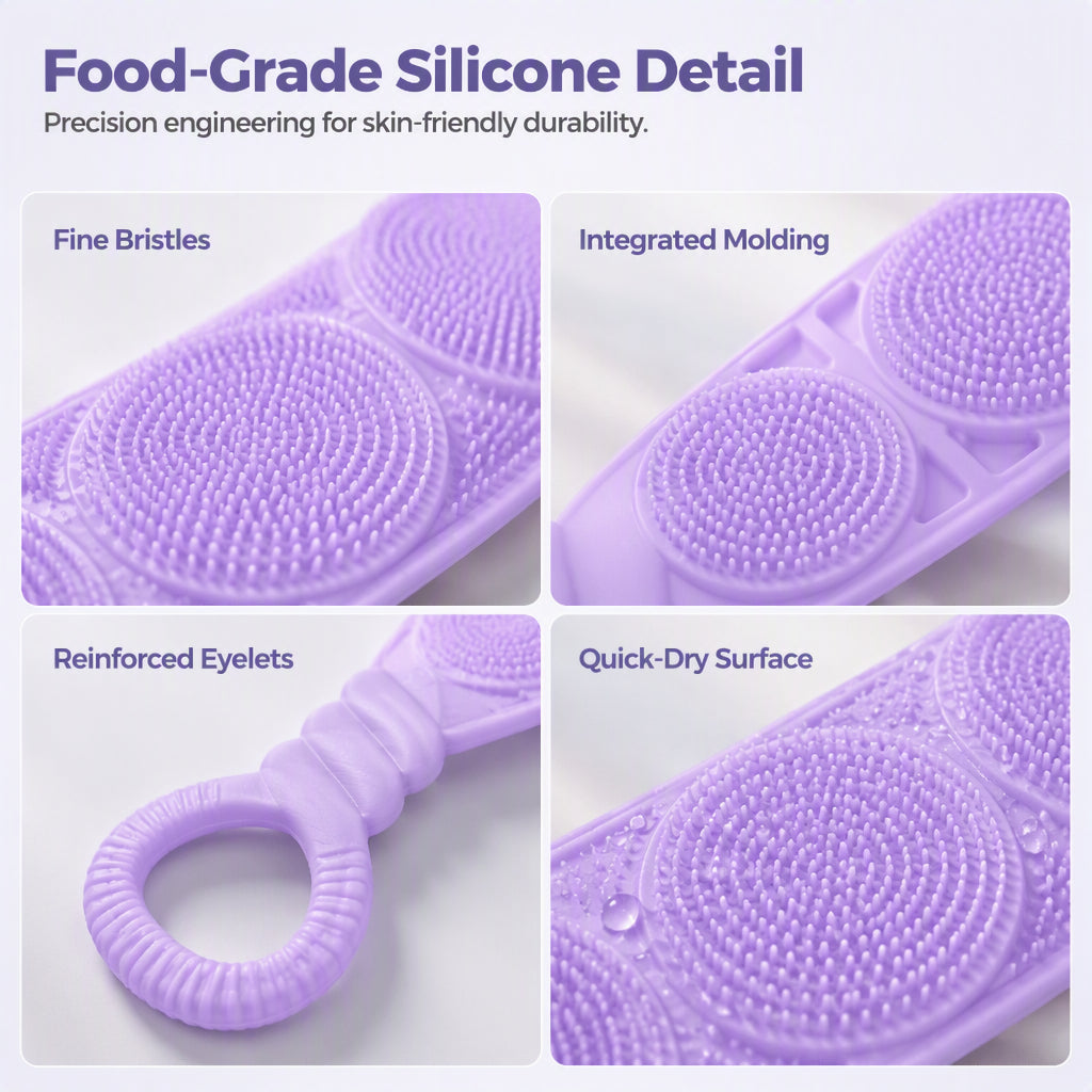 Silicone Double-Sided Back Scrubber Belt