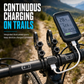 Bicycle Handlebar Extender Bracket with USB Power Bank Function and Bike Light Flashlight Mount