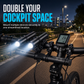 Bicycle Handlebar Extender Bracket with USB Power Bank Function and Bike Light Flashlight Mount