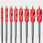 8PCS 4-Flute Auger Drill Bit Set for Woodworking