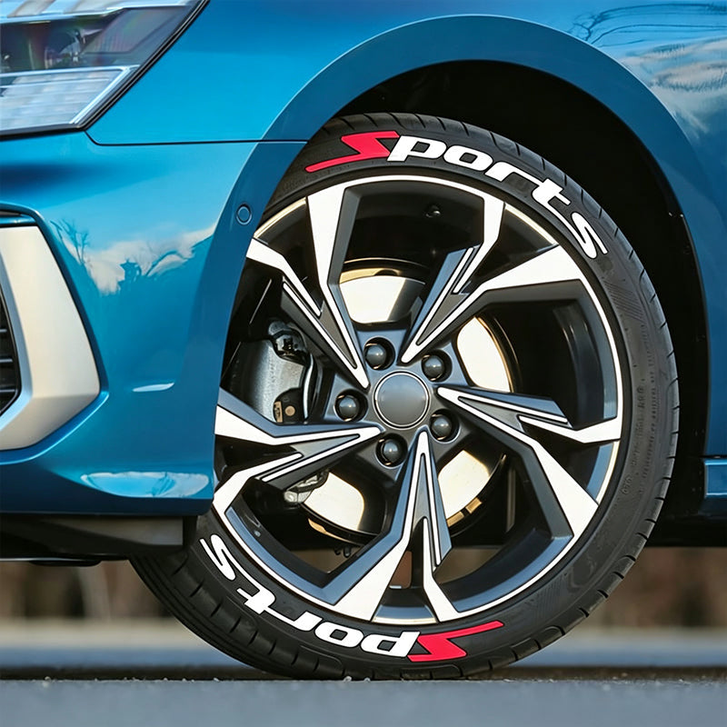 Universal Sports Tire Sidewall Letter Stickers
