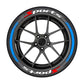 Universal Sports Tire Sidewall Letter Stickers
