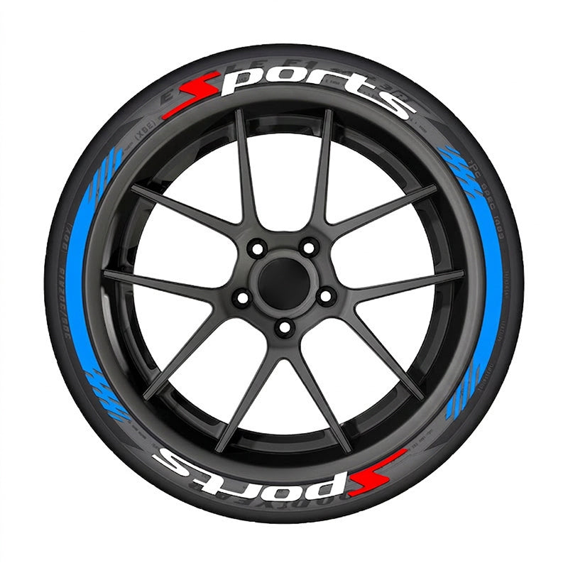 Universal Sports Tire Sidewall Letter Stickers