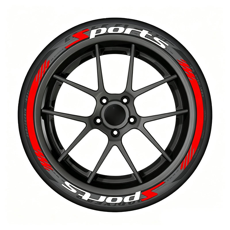 Universal Sports Tire Sidewall Letter Stickers