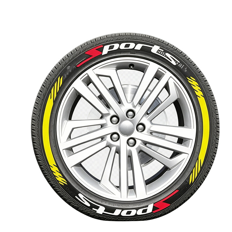 Universal Sports Tire Sidewall Letter Stickers
