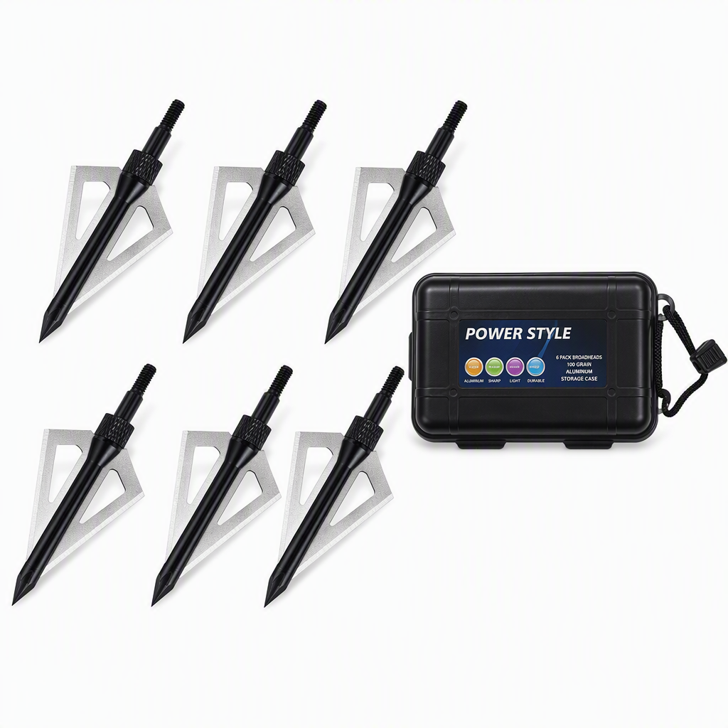 12 Piece Emerald Archery Arrows Set with Storage Box Universal for Recurve and Compound Bows