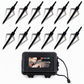 12 Piece Emerald Archery Arrows Set with Storage Box Universal for Recurve and Compound Bows