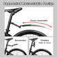 📢📢50% OFF !! ⏰Retractable & Adjustable Bicycle Mudguard Set