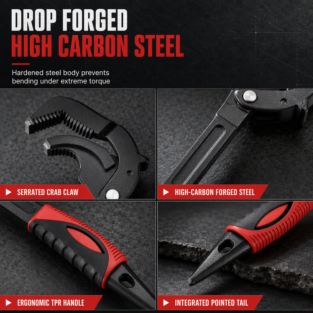 Multifunctional Self-locking Wrench Tool for Home Use