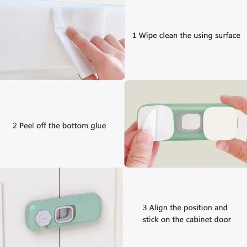 2pcs Multifunctional Child Proof Refrigerator Locks