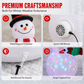 5Ft Christmas Inflatable Snowman with Rotating LED Lights