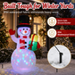 5Ft Christmas Inflatable Snowman with Rotating LED Lights