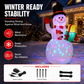 5Ft Christmas Inflatable Snowman with Rotating LED Lights