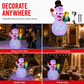 5Ft Christmas Inflatable Snowman with Rotating LED Lights