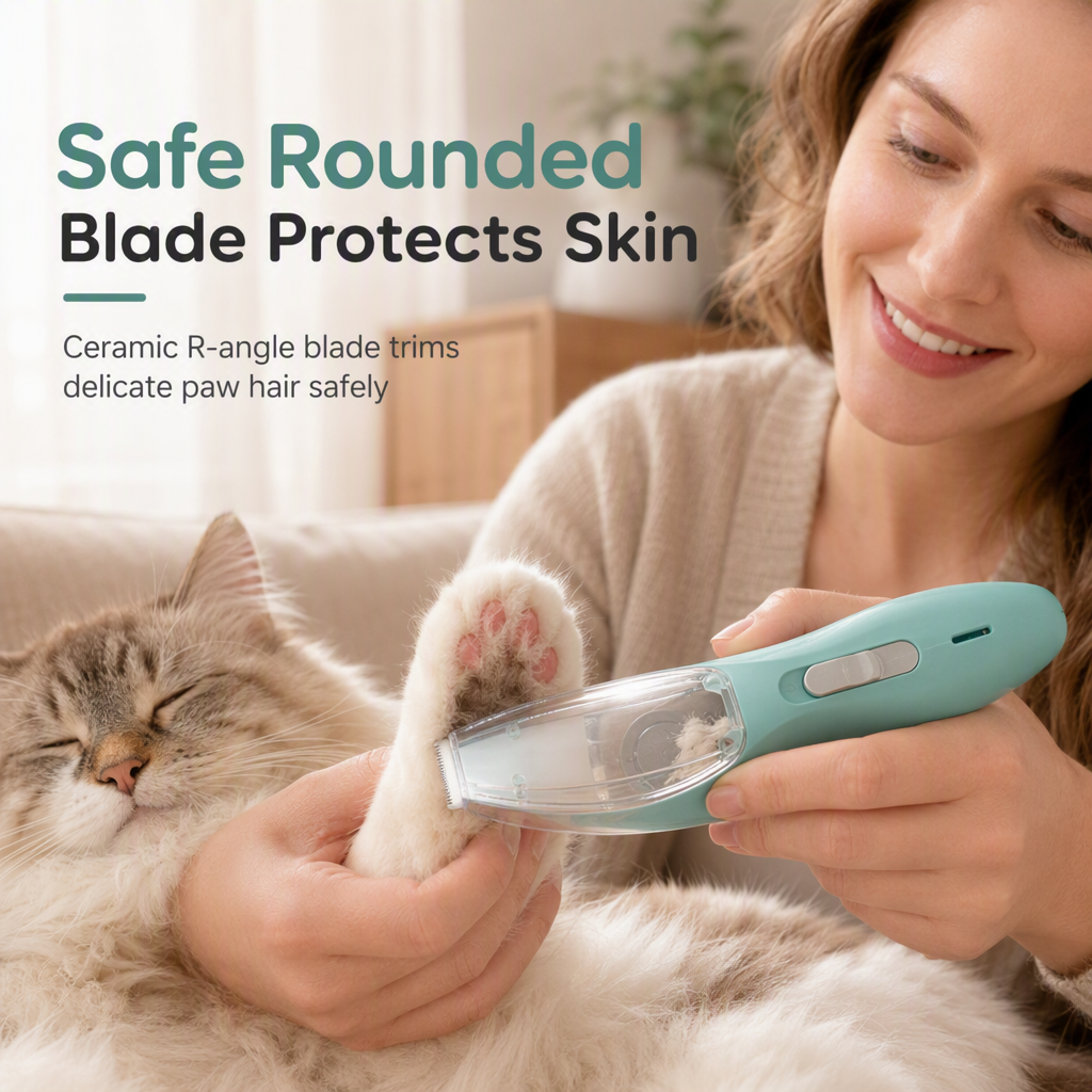 🐾 Low Noise Pet Grooming Kit: Vacuum Clippers, Dual Motor, Rounded Blades, Mess-Free Hair Capture
