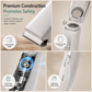🐾 Low Noise Pet Grooming Kit: Vacuum Clippers, Dual Motor, Rounded Blades, Mess-Free Hair Capture