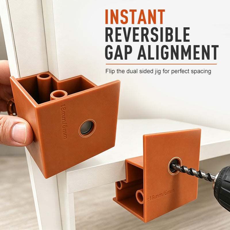 3 in 1 Woodworking Installation Locator and Cabinet Rebounder Drilling with 20 and 23 Dual Use Scribing and Trimming Tool