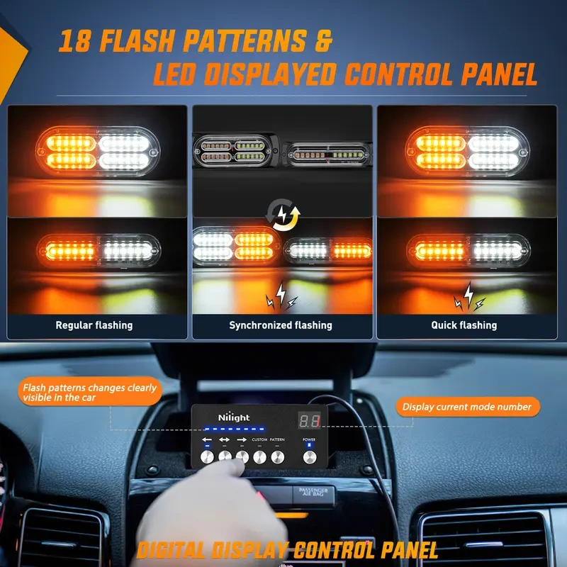 📢📢50% OFF !! ⏰Ultra Thin LED Truck Strobe Warning Lights