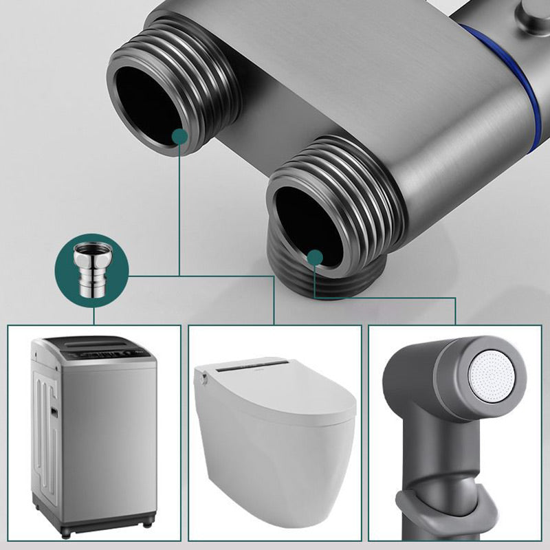 🚿1-In-2-Out Dual Control Valve & Bidet Sprayer Set