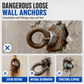 📢📢50% OFF !! ⏰304 Stainless Steel Eyebolt Expansion Bolts with Ring Hook Lifting Eye Anchor Screws