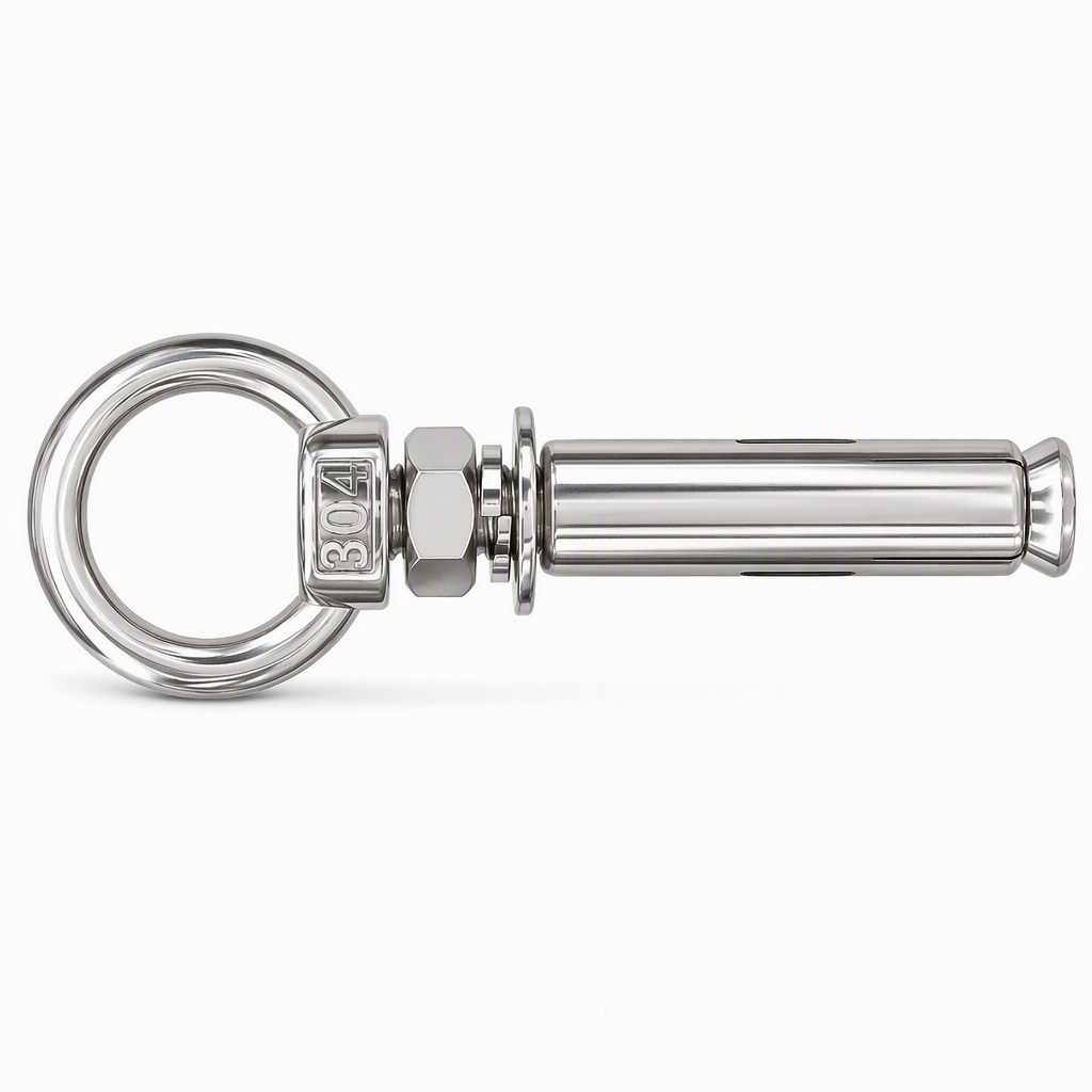 📢📢50% OFF !! ⏰304 Stainless Steel Eyebolt Expansion Bolts with Ring Hook Lifting Eye Anchor Screws