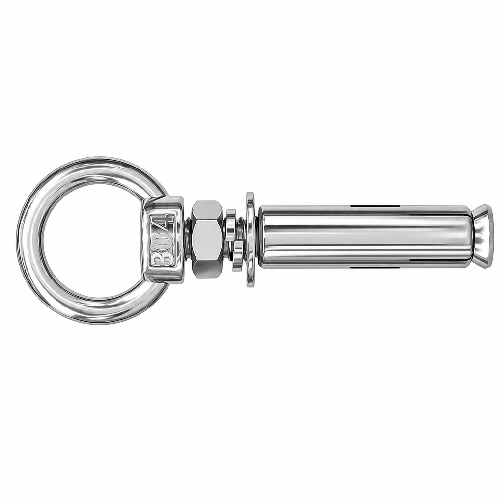 📢📢50% OFF !! ⏰304 Stainless Steel Eyebolt Expansion Bolts with Ring Hook Lifting Eye Anchor Screws