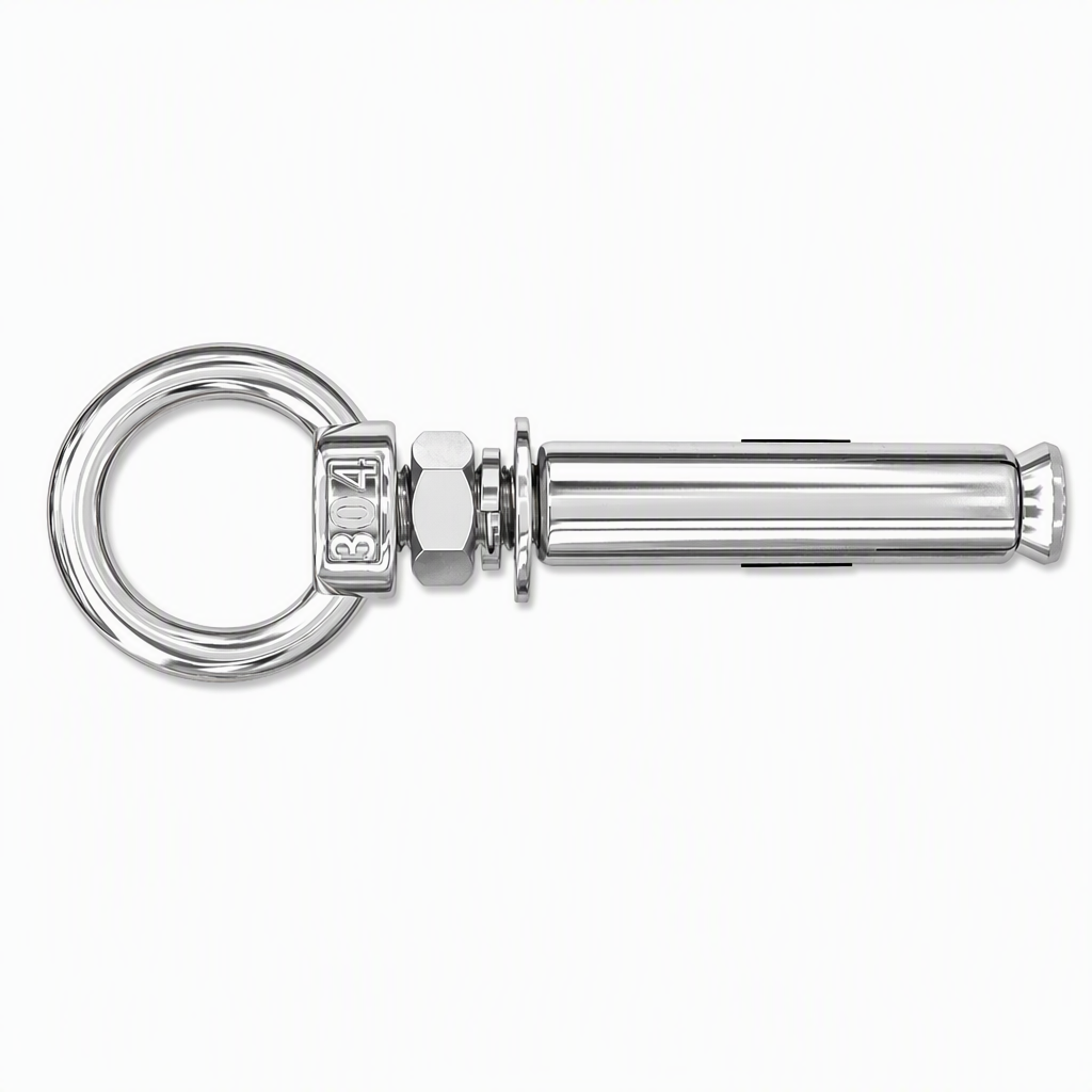 📢📢50% OFF !! ⏰304 Stainless Steel Eyebolt Expansion Bolts with Ring Hook Lifting Eye Anchor Screws