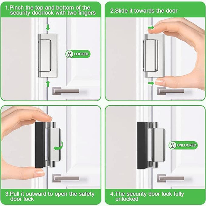 📢📢50% OFF !! ⏰Home Security Door Reinforcement Lock with Screws