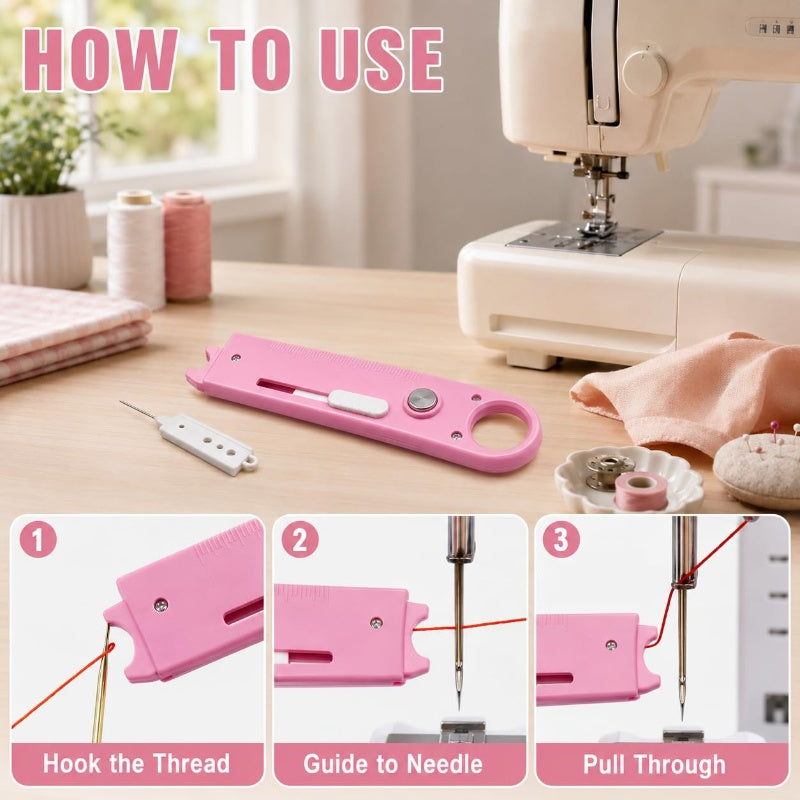 🪡 LIMITED‑TIME 50% OFF! 🧵 2-in-1 Multi-functional Sewing Threader and Seam Ripper – Quick Threading, Integrated Seam Ripper & Built-in Magnifier ✂️