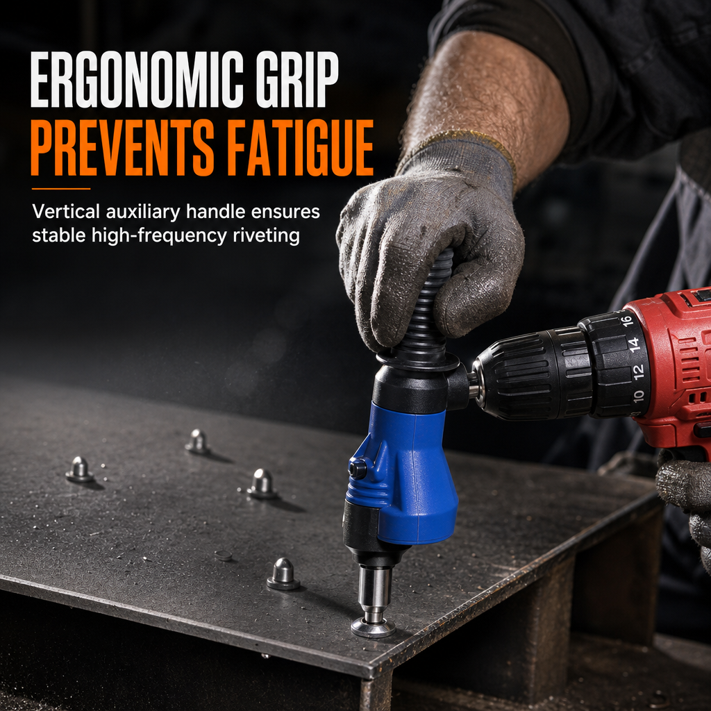 Metal Electric Rivet Gun Drill Adapter Attachment for Blind Rivets