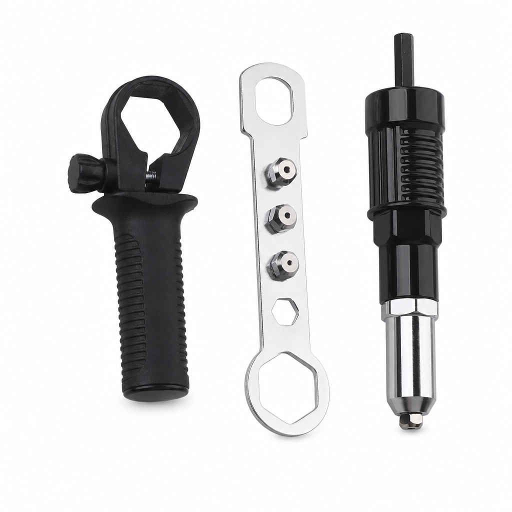 Metal Electric Rivet Gun Drill Adapter Attachment for Blind Rivets